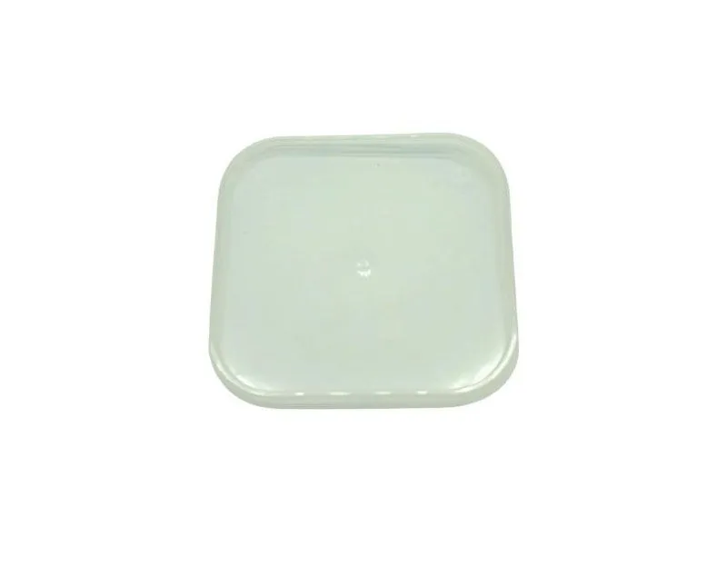 Dézsmazáras szögletes tálka tető 500 ml PP víztiszta 100 x 100 mm