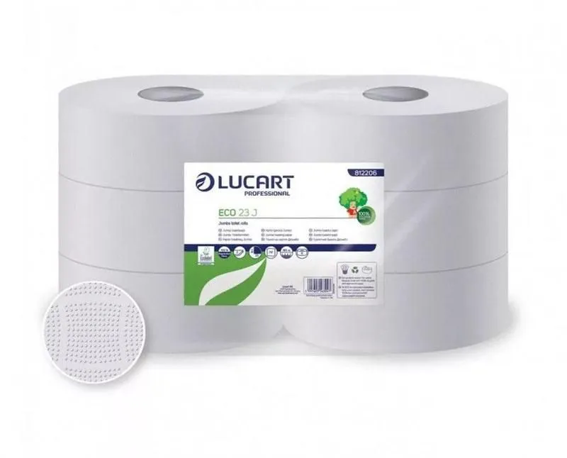 Lucart Eco 23J toalettpapír 2 rétegű - recy - 165 m fehér