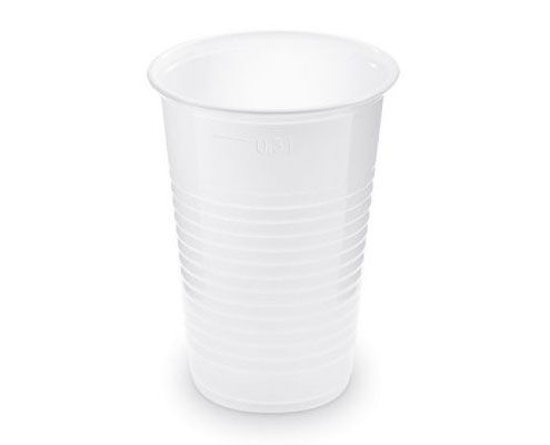 Fehér műanyag pohár 300 ml
