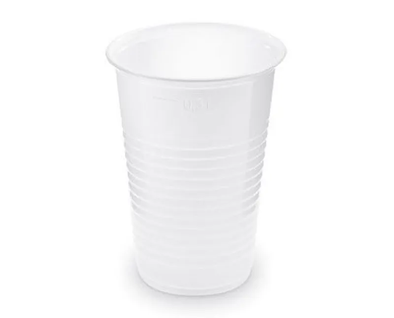 Fehér műanyag pohár 300 ml