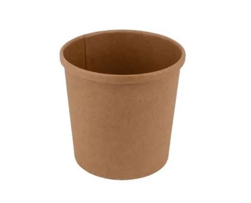 Leveses barna kraft papírtégely 350 ml 90 mm