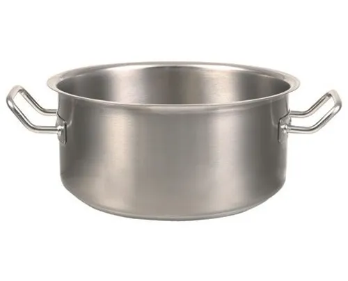 Magas lábas átm. 24 cm, mag. 15 cm, űrt. 7 l, rozsdamentes acél, tripla alj, matt