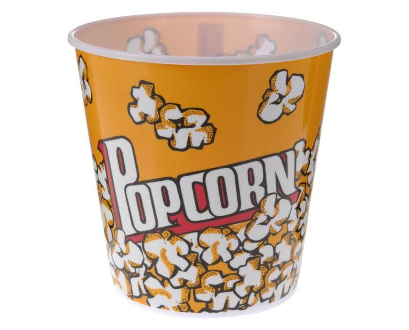 Popcornos vödör 17,5 x 17,5 cm PP