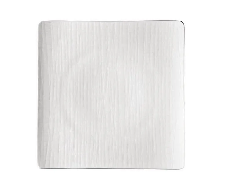 Rosenthal Mesh porcelán szögletes lapostányér anyagában mintás - 31 x 31 cm