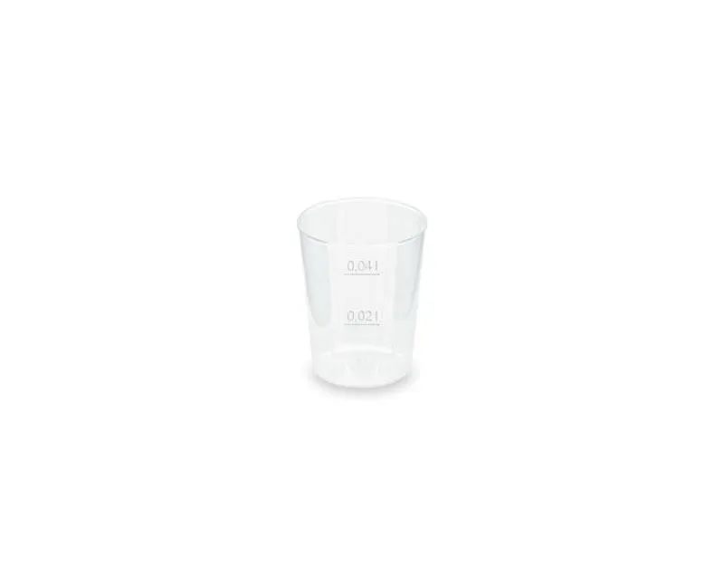 Újrahasználható műanyag snapszos pohár 2/4 cl