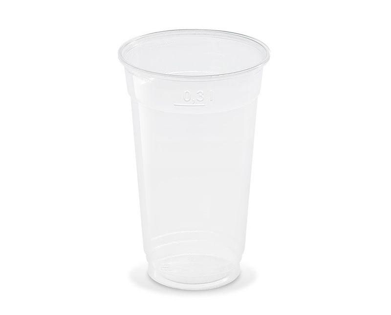 Műanyag 300 ml-es víztiszta shaker pohár 78 mm