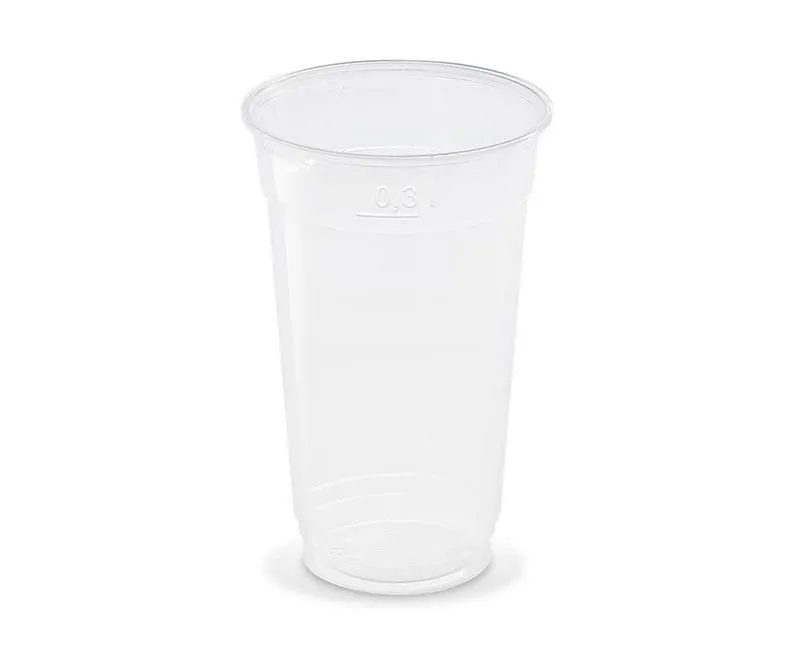 Műanyag 300 ml-es víztiszta shaker pohár 78 mm