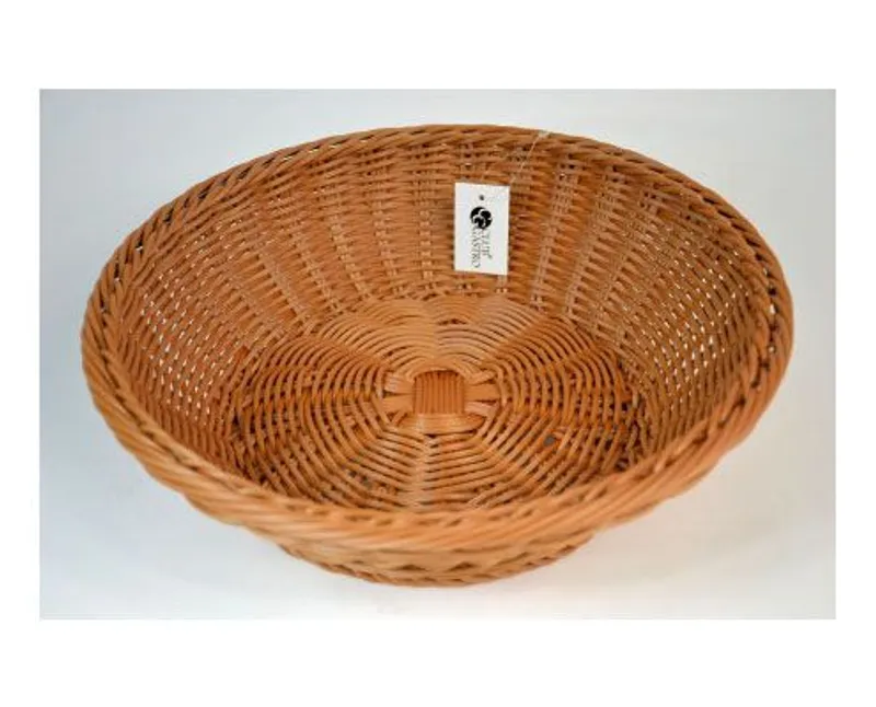 Kerek rattan kenyérkosár 31 x 10,5 x 11 cm