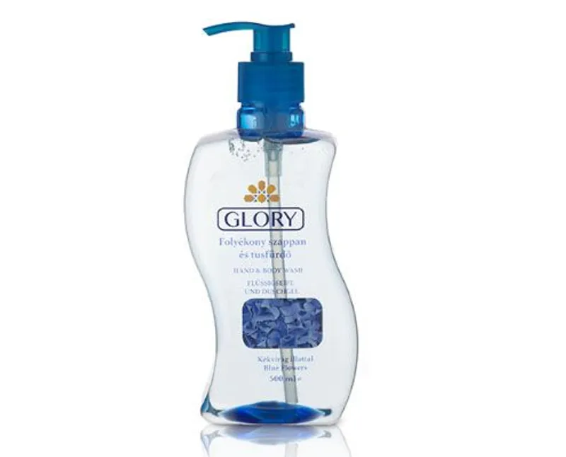 Glory folyékony szappan és tusfürdő Kékvirág illattal 500 ml