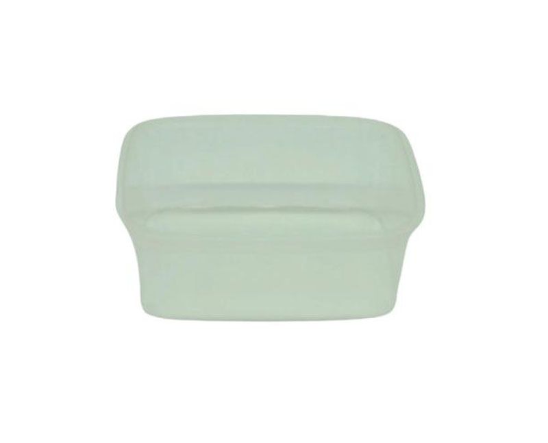 Dézsmazáras szögletes tálka 250 ml PP víztiszta - 110 x 88 mm