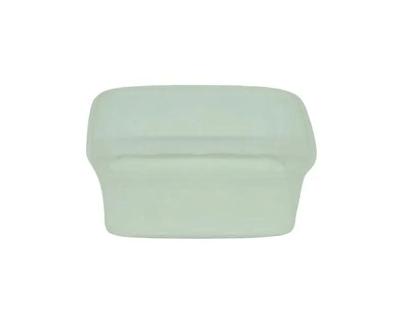 Dézsmazáras szögletes tálka 250 ml PP víztiszta - 110 x 88 mm