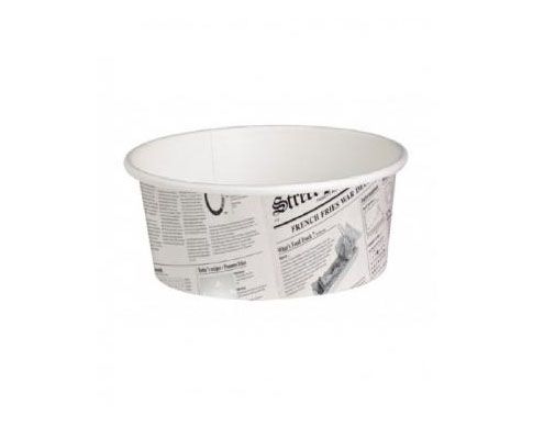 Papírtégely - Újság arculatú - 480 ml Ø114 mm