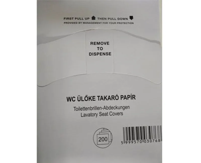 WC ülőke takaró papír
