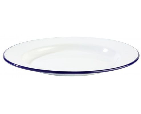 Enamelware zománcozott lapostányér, átm. 20 cm