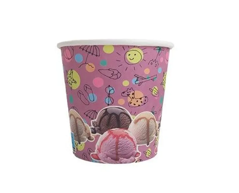 Fagylaltos papírpohár 260/280 ml Summer Pink