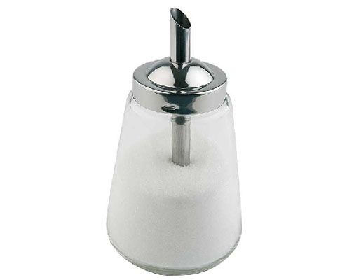 Üveg/rozsdamentes acél bólintós cukoradagoló 300 ml