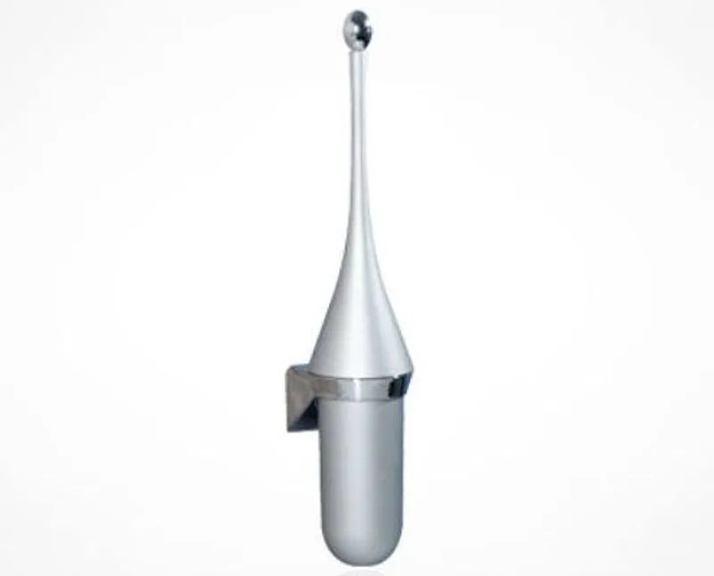 Fali wc kefe tartóval satin