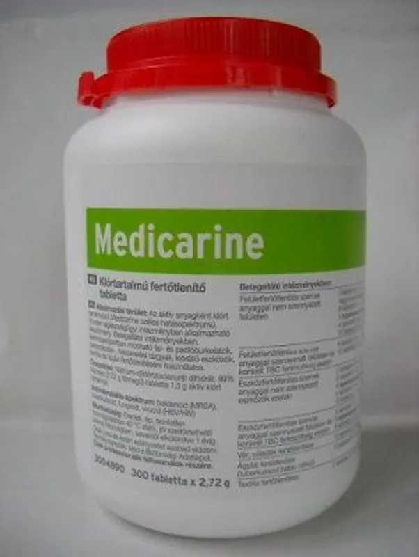 MEDICARINE klórtartalmú fertőtlenítő tabletta