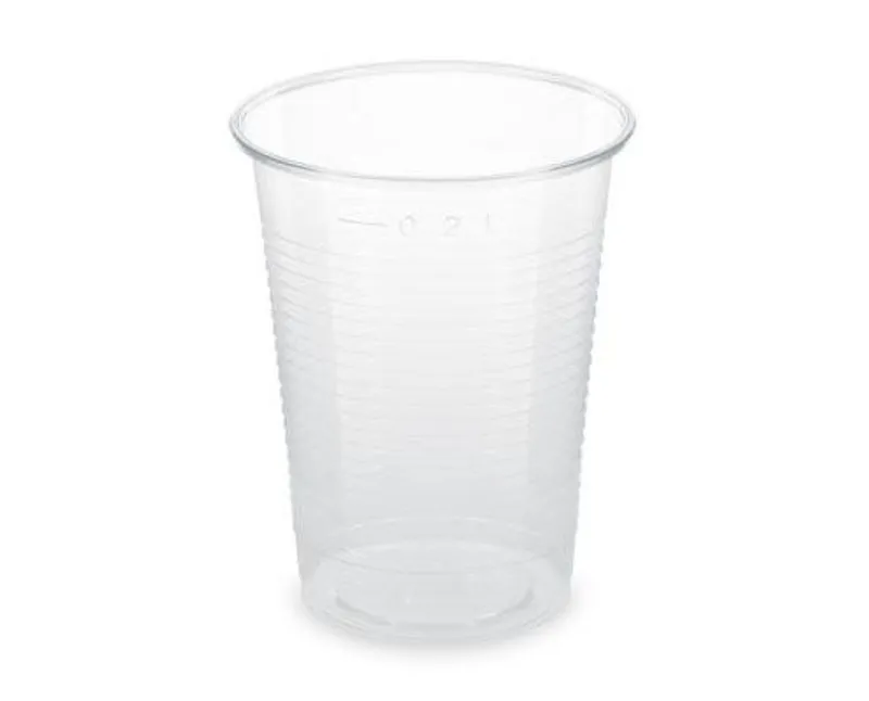 Bioműanyag pohár PLA 200 ml víztiszta