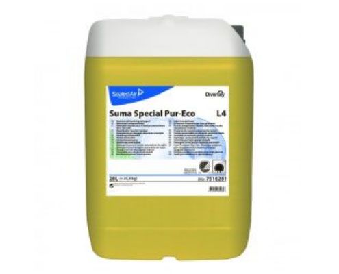 Diversey SUMA Special Pur-Eco L4 folyékony gépi mosogatószer közepesen kemény vízhez 20 l