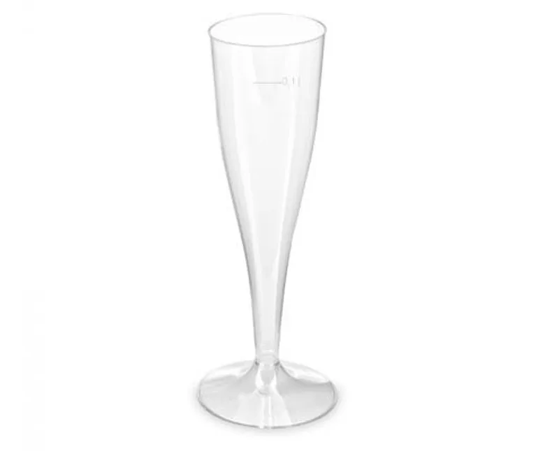Műanyag prémium pezsgős pohár 100 ml