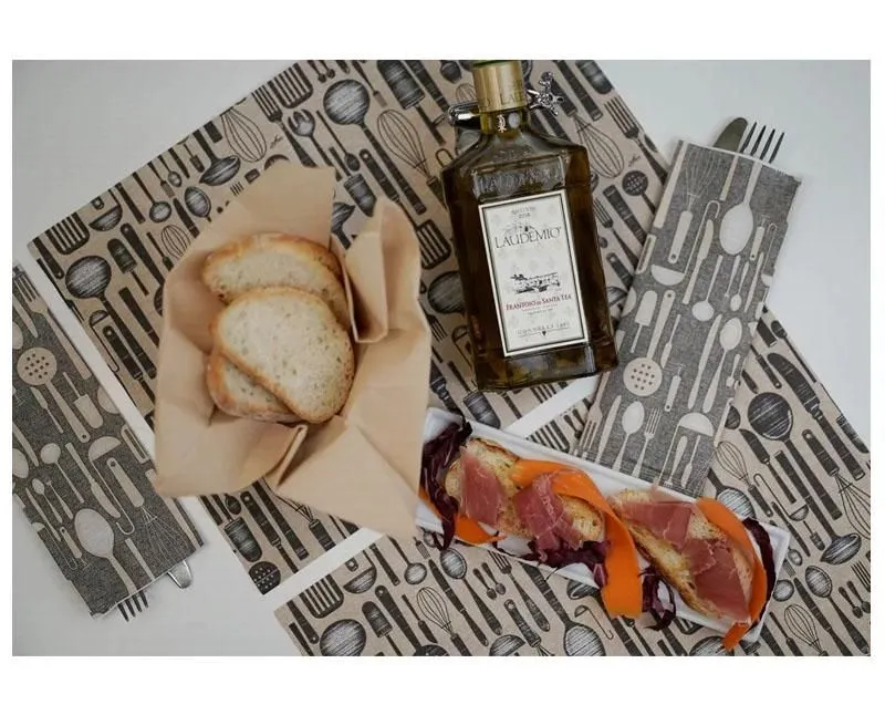 Infibra tányéralátét - Brunch Villásreggeli mintás 30 x 40 cm 250 lapos