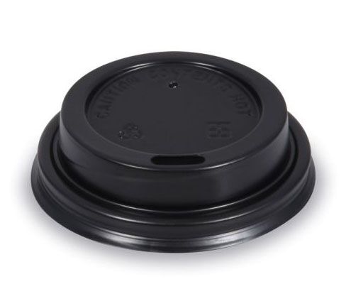 Papírpohár tető fekete 63 mm
