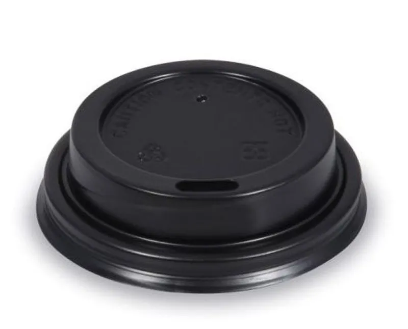 Papírpohár tető fekete 63 mm