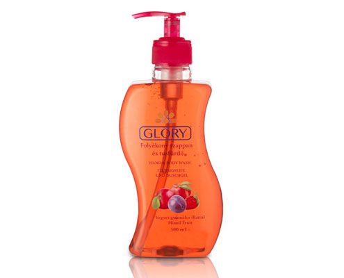 Glory folyékony szappan és tusfürdő Vegyes gyümölcs illattal 500 ml