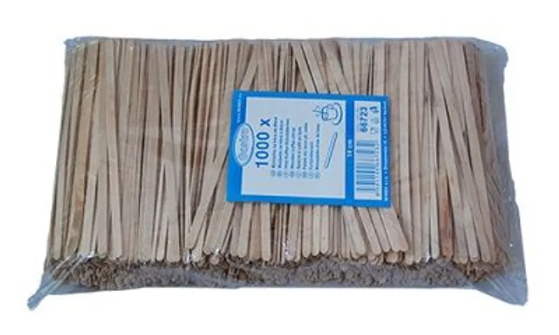 Fa kávékeverő pálcika 14 cm - környezetbarát