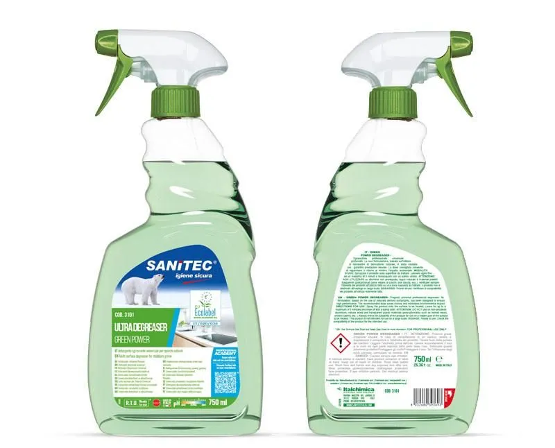 SANITEC GREEN POWER SGRASSATORE környezetbarát zsíroldó 750 ml