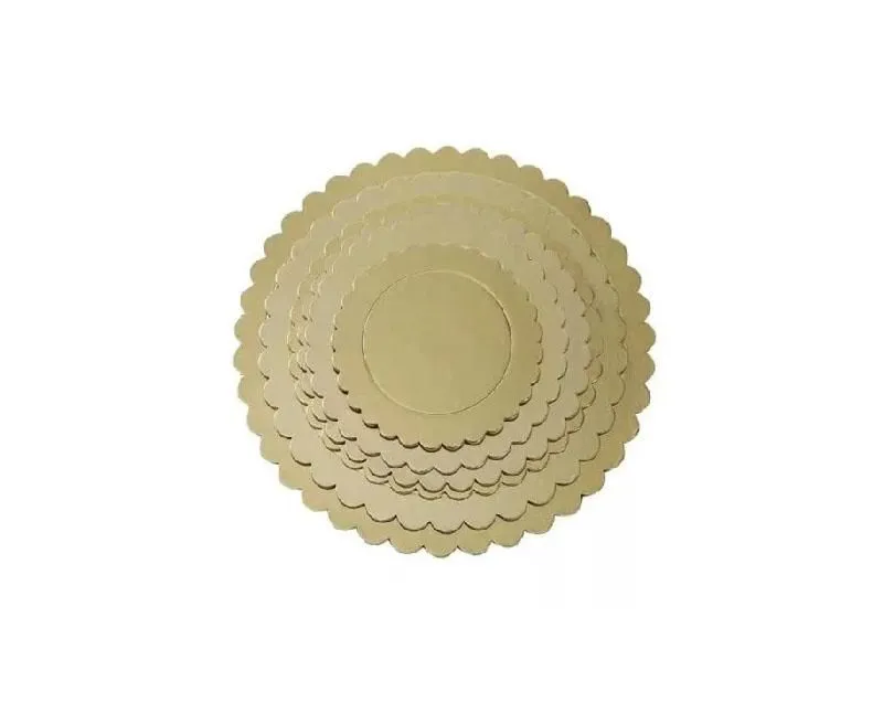 Arany/ezüst tortaalátét, kerek, 28 cm