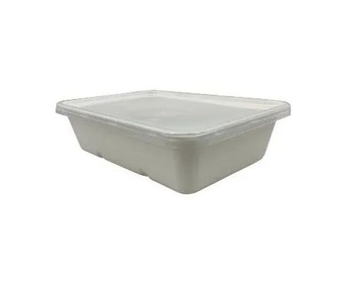 China cukornád doboz szögletes 500 ml fehér HBT500