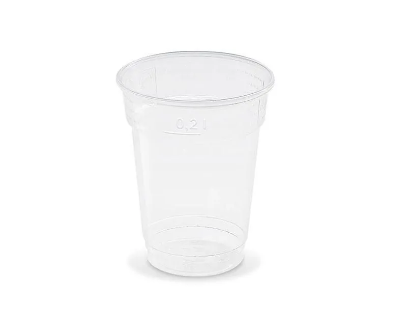 Műanyag 200 ml-es víztiszta shaker pohár 78 mm