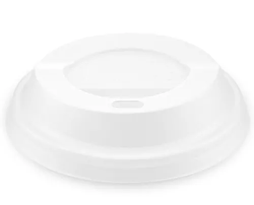 Papírpohár tető CPLA fehér 80 mm