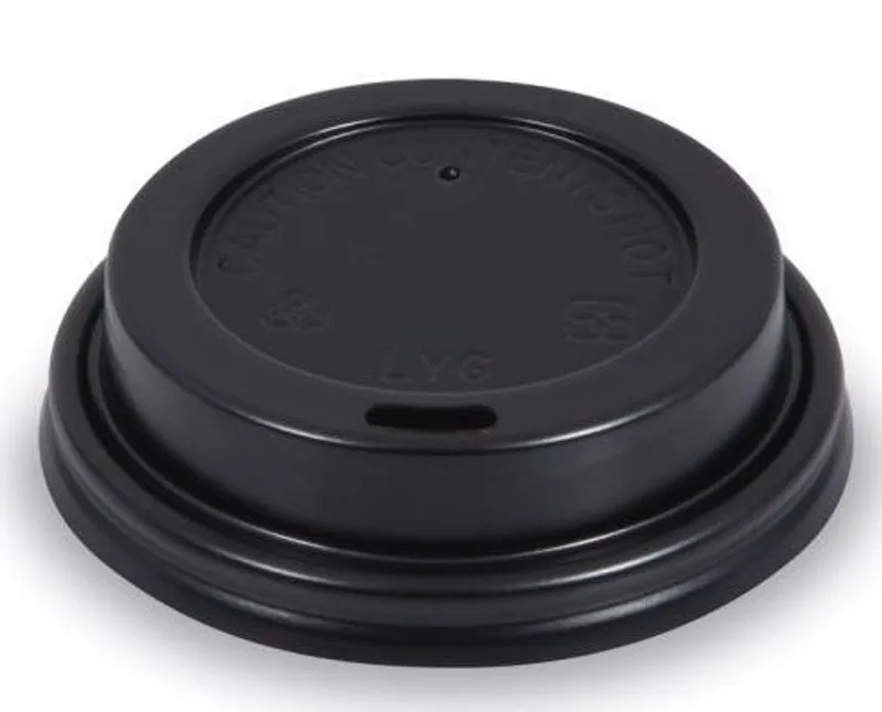 Papírpohár tető fekete 73 mm