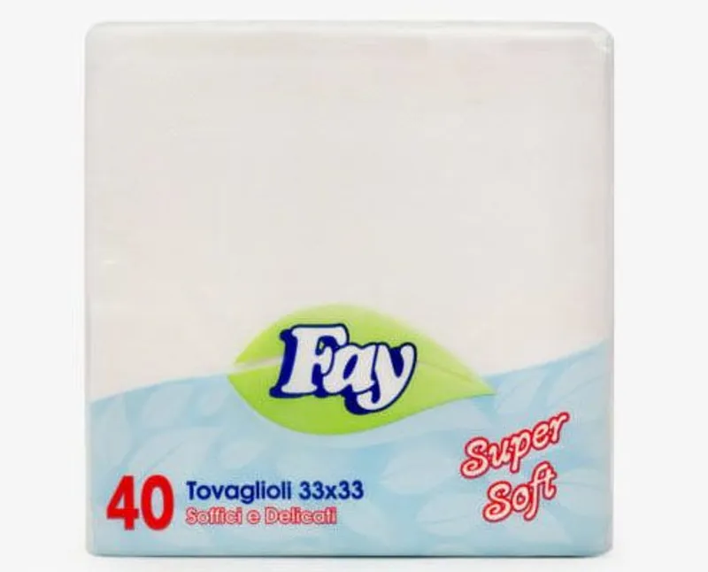 Fay mikrocellás fehér éttermi szalvéta 33 x 33 cm