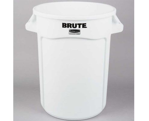 Rubbermaid Brute törhetetlen szemetes konténer, 121 l, fehér