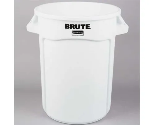 Rubbermaid Brute törhetetlen szemetes konténer, 121 l, fehér