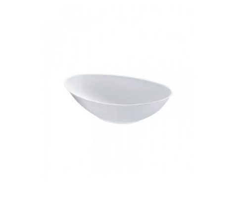 China cukornád Gondola ovális tálka fehér 225 x 135 x 55 mm 750 ml