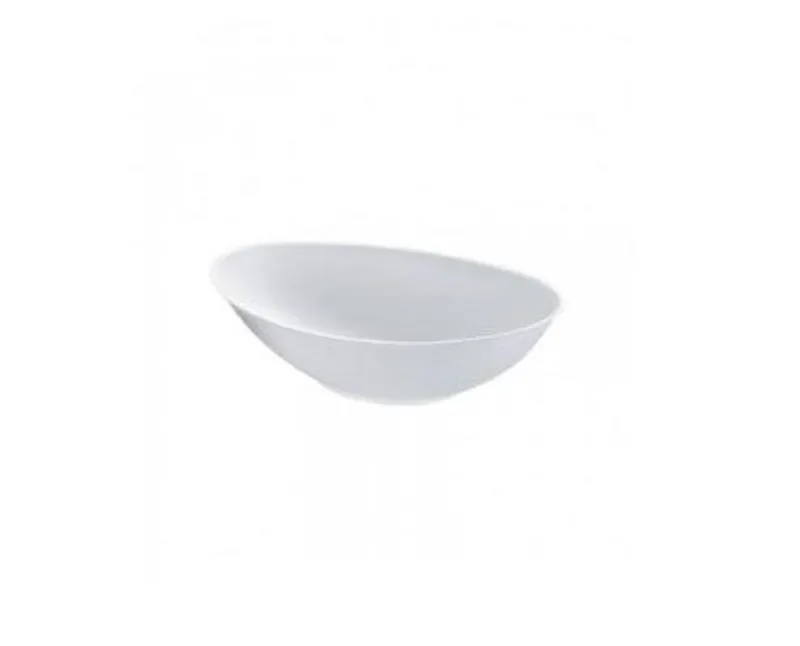 China cukornád Gondola ovális tálka fehér 225 x 135 x 55 mm 750 ml