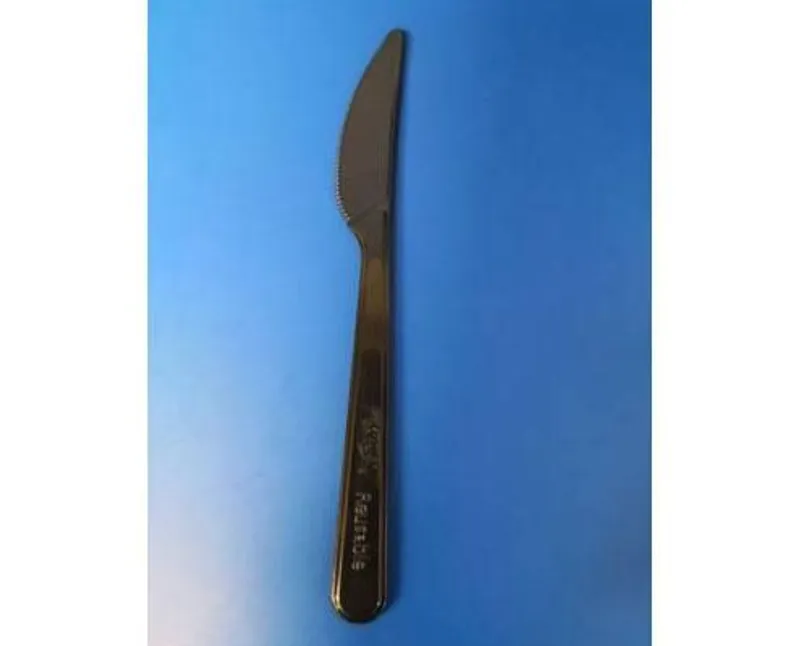 Műanyag kés újrahasználható PS 180 mm fekete