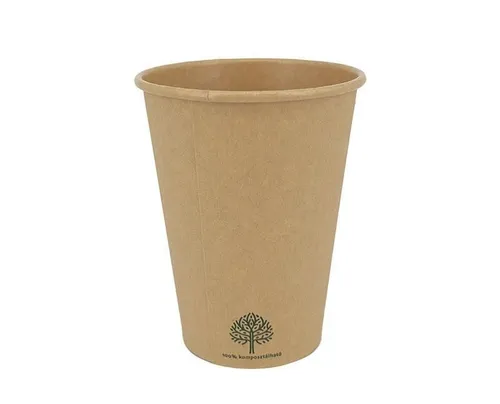 Vízbázisú kraft papírpohár 3 dl, 12oz, 100% komposztálható