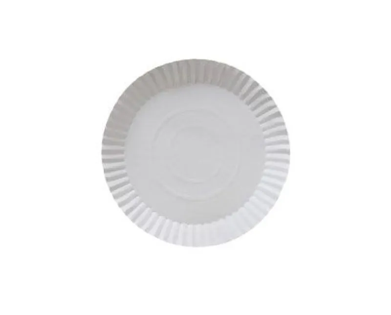Papír tányér - tortaalátét - pizzatálca, 28 cm