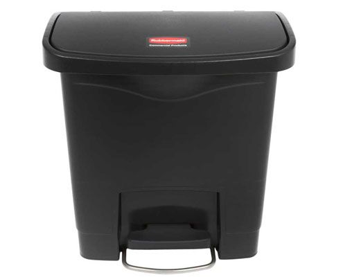 Rubbermaid Step On keskeny pedálos szemetes kuka 15 l fekete
