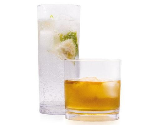 Polikarbonát törhetetlen műanyag whiskys pohár 250 ml