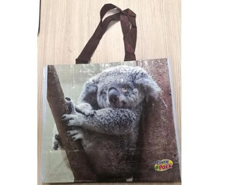 Szőtt PP táska koala mintás 43 x 19 x 38 cm