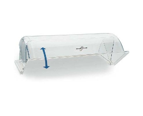 Rolltop akril búra krómszínű füllel GN 1/1