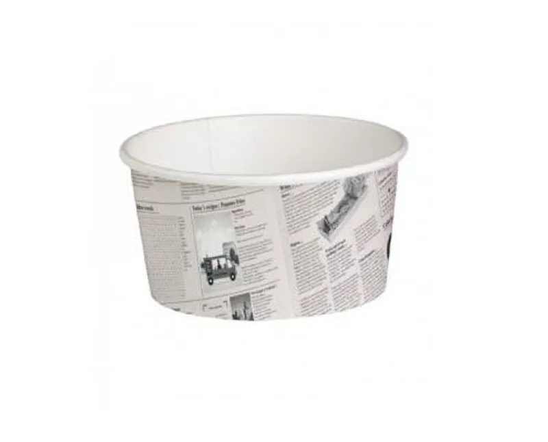 Papírtégely - Újság arculatú - 600 ml Ø114 mm