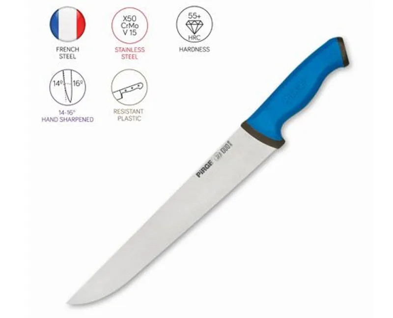Henteskés DUO 19 cm, kék nyéllel